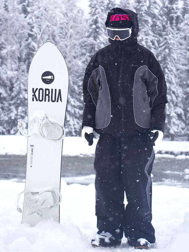 Men's Three-Layer Baggy Waterproof Ski Outfit
