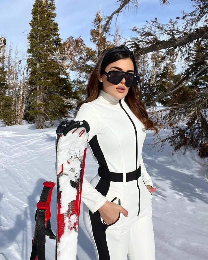 Women's Sexy One Piece Ski Suits Sli Fit Snow Jumpsuits