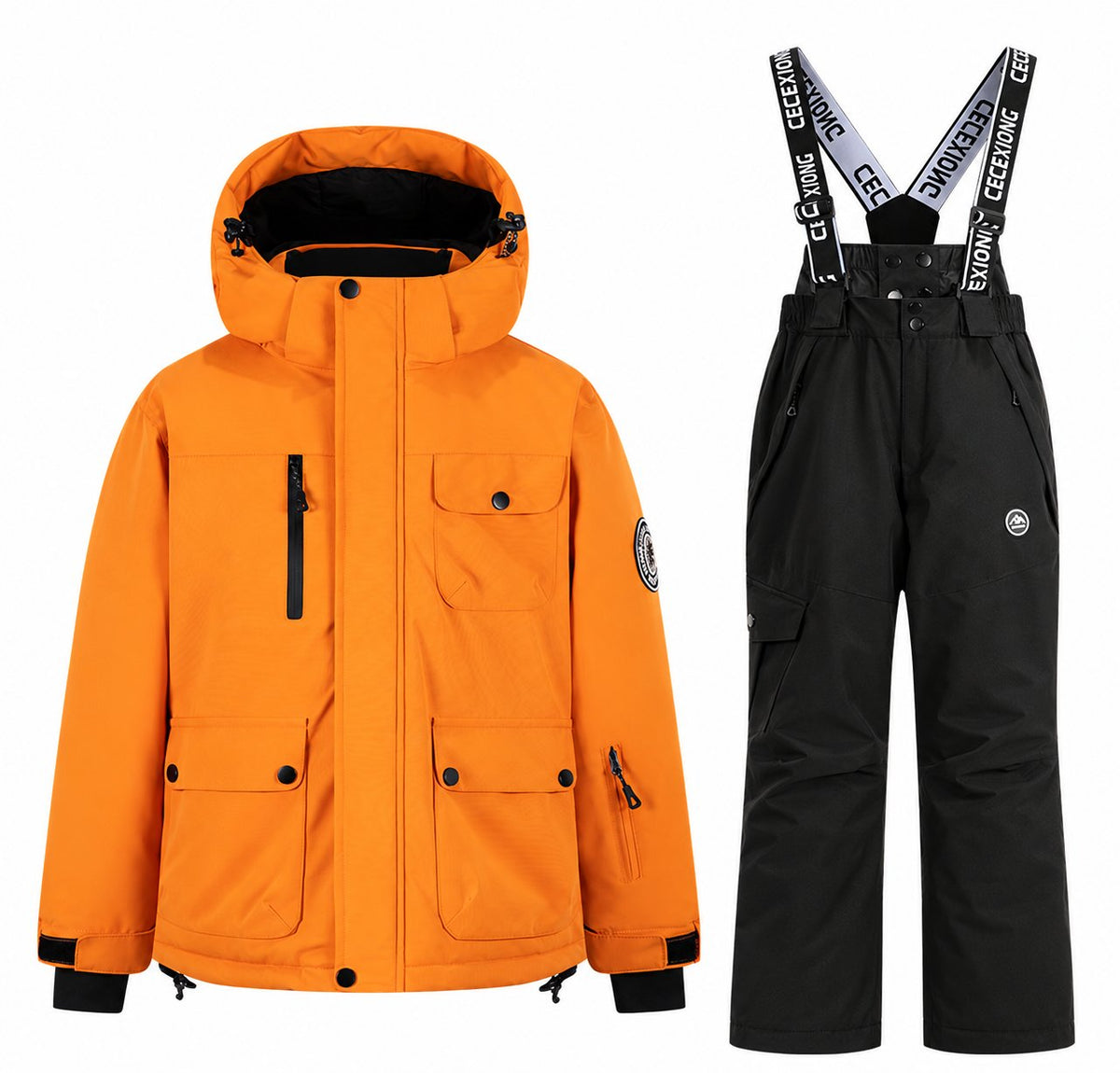 Kids' Detachable-Hood Insulated Snow Set