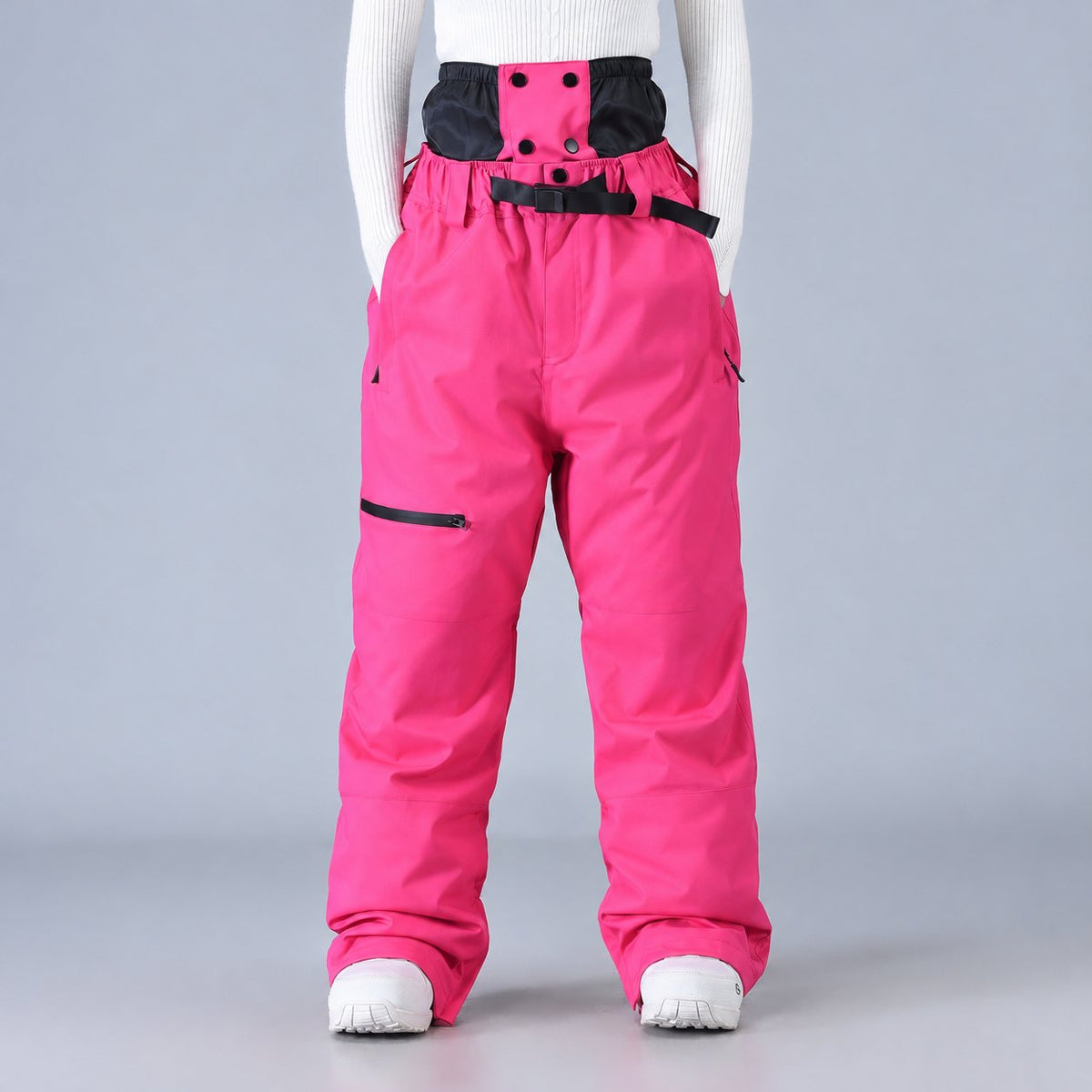 Unisex High-Rise Wide-Leg Snowboard Trousers