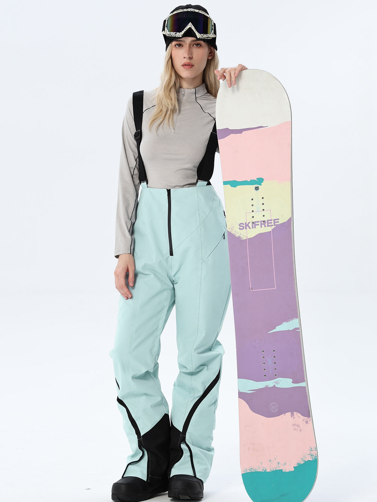 Women's High-Rise Suspender Snow Overalls
