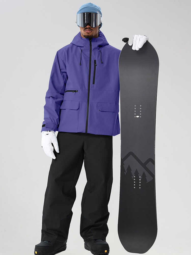 Men's Full-Zip Utility Ski Jacket and Pants