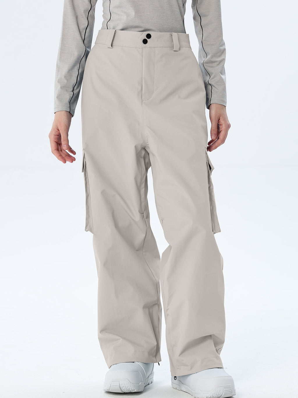 Women's Loose-Cut Ski Pants with Side Pockets