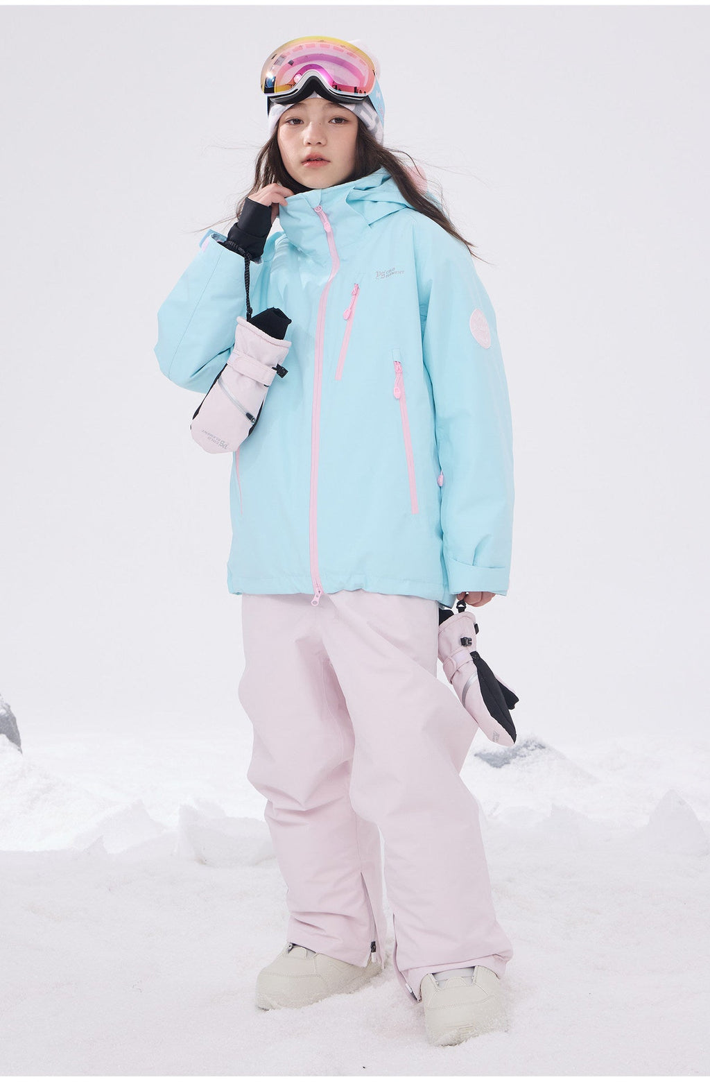 Kids' Waterproof Three-Layer Snow Shell Jacket