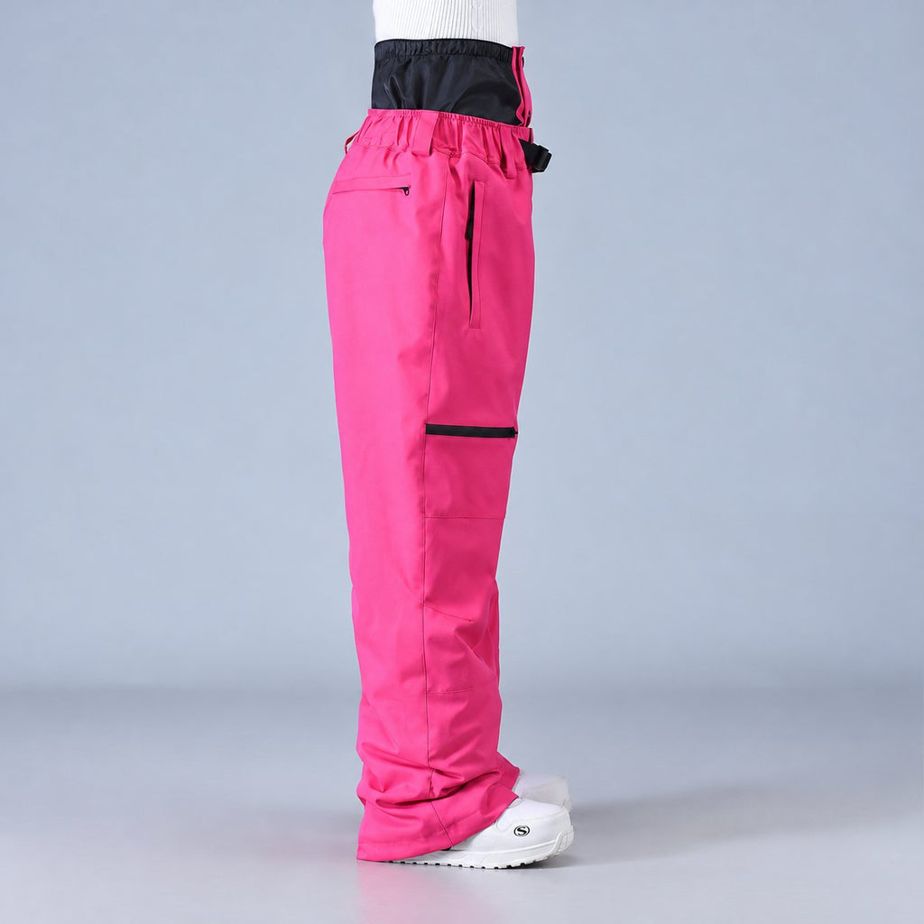 Unisex High-Rise Wide-Leg Snowboard Trousers