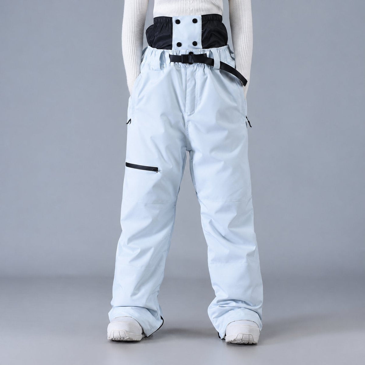 Unisex High-Rise Wide-Leg Snowboard Trousers