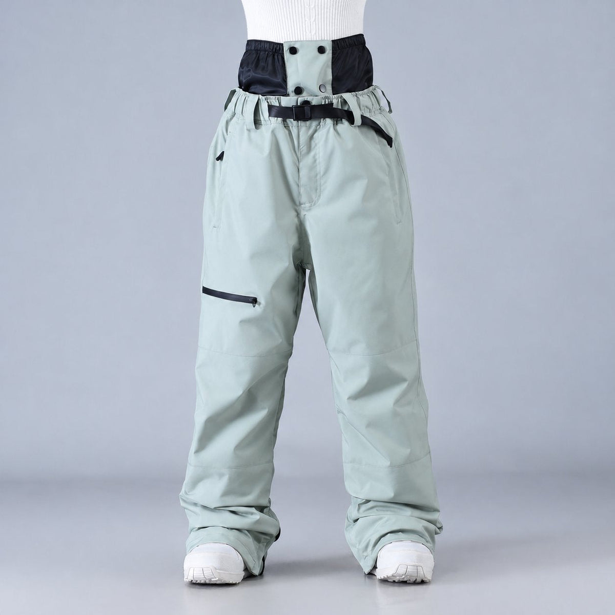 Unisex High-Rise Wide-Leg Snowboard Trousers