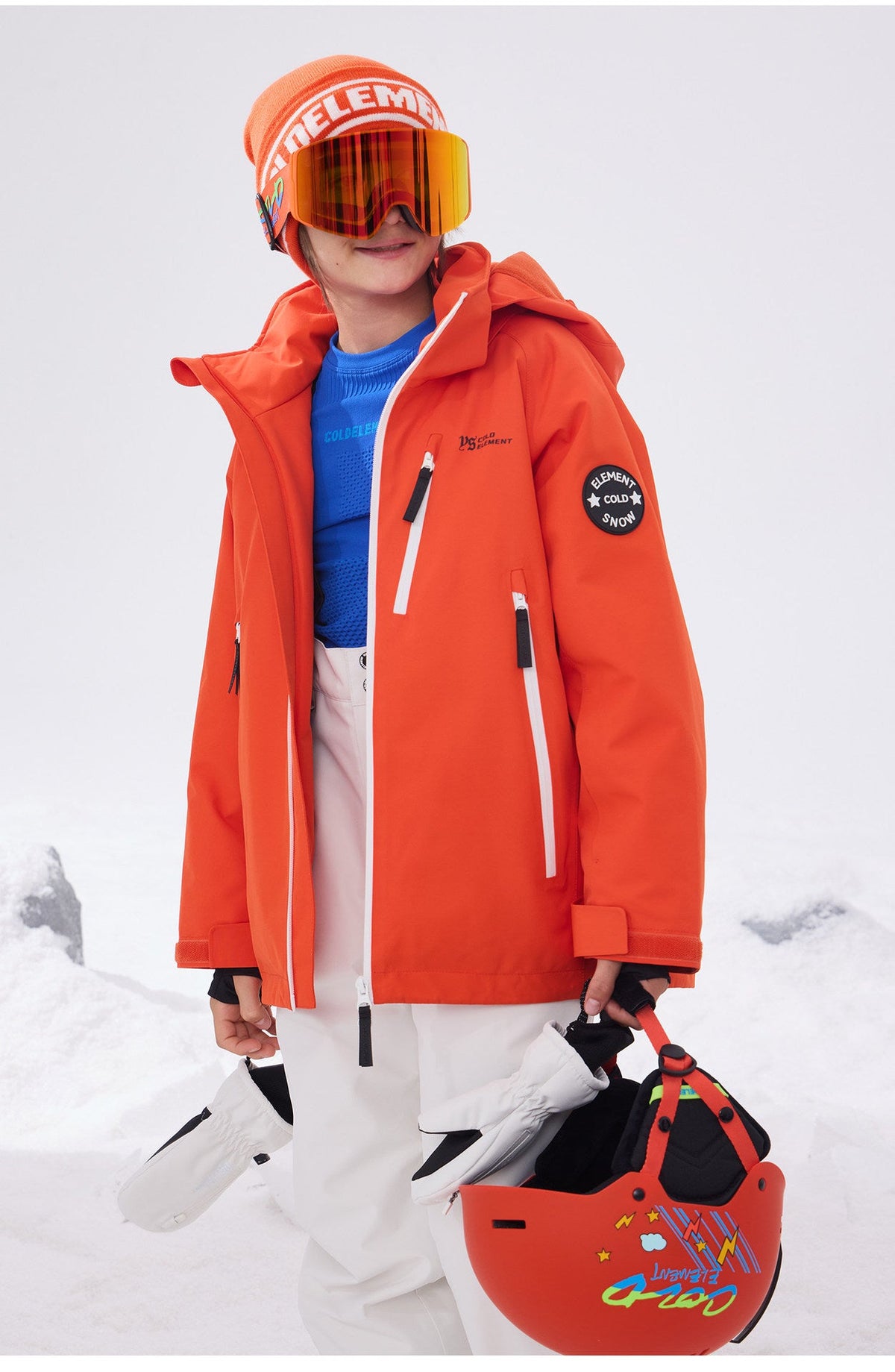 Kids' Waterproof Three-Layer Snow Shell Jacket