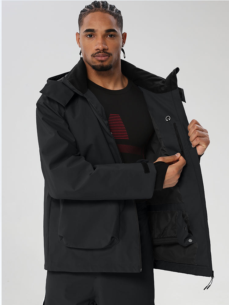 Men's Relaxed Snow Jacket with Inner Snow Skirt