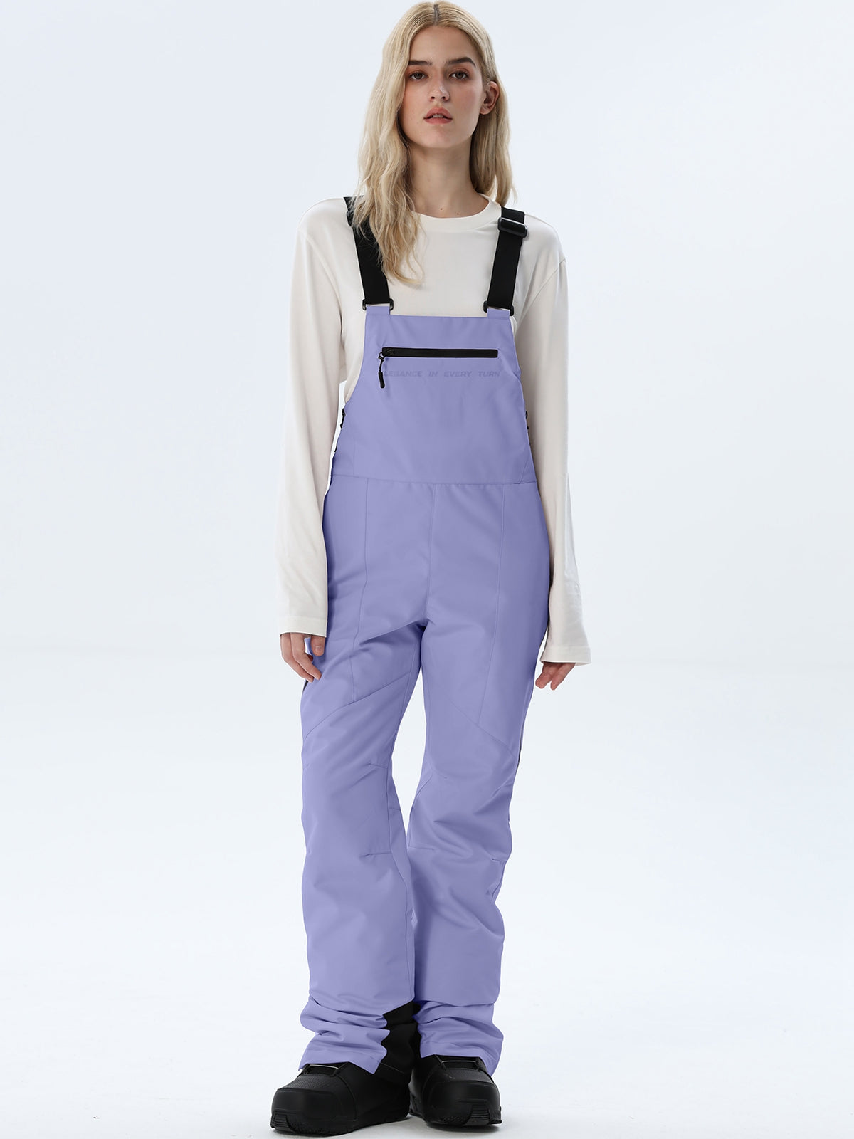 Women's Adjustable-Strap Snow Bib Overalls