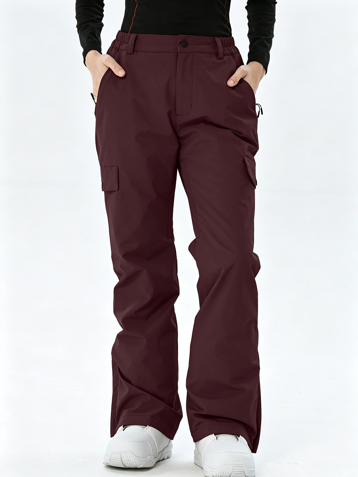 Women's Regular-Fit Cargo Snow Trousers