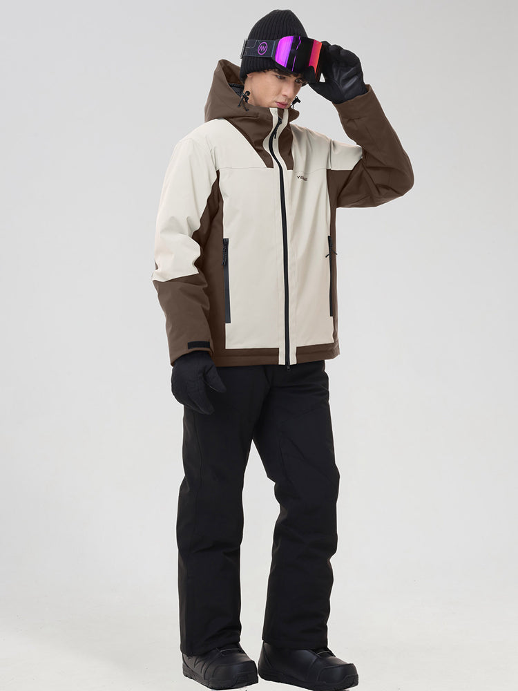 Men's Two-Tone Ski Jacket and Matching Snow Pants