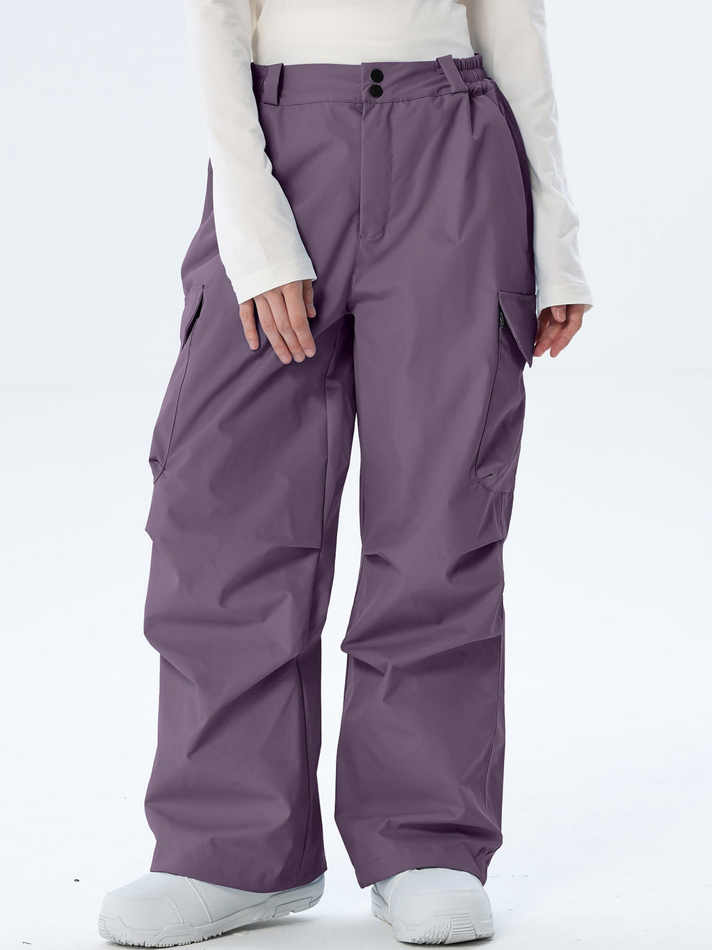 Women's Wide-Leg Cargo Snowboarding Trousers
