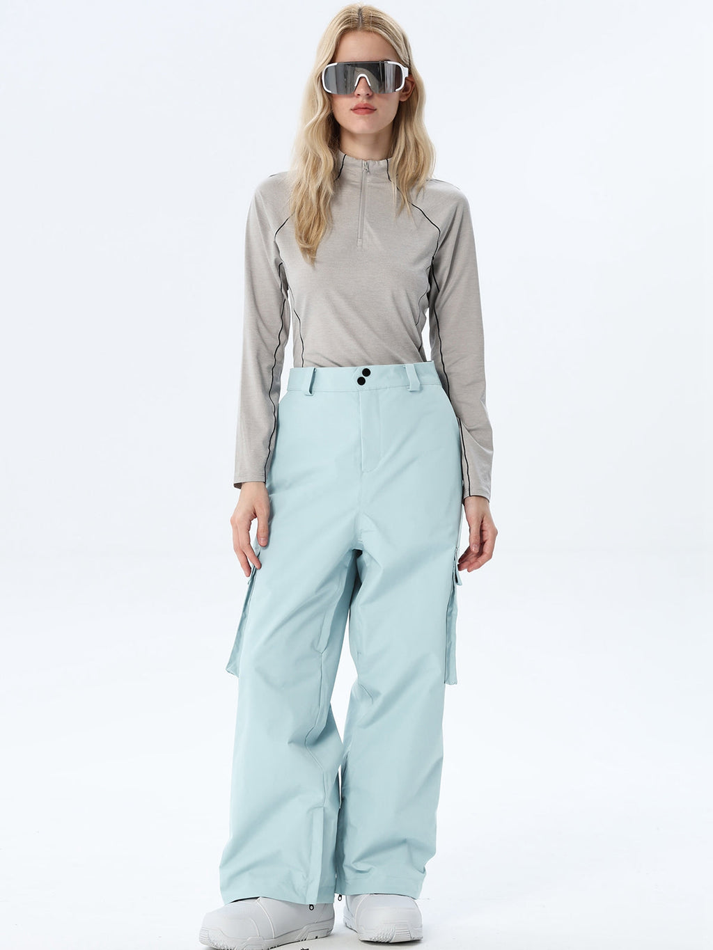 Women's Loose-Cut Ski Pants with Side Pockets
