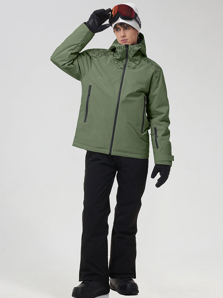 Men's Graphic-Panel Snow Jacket and Trouser Set