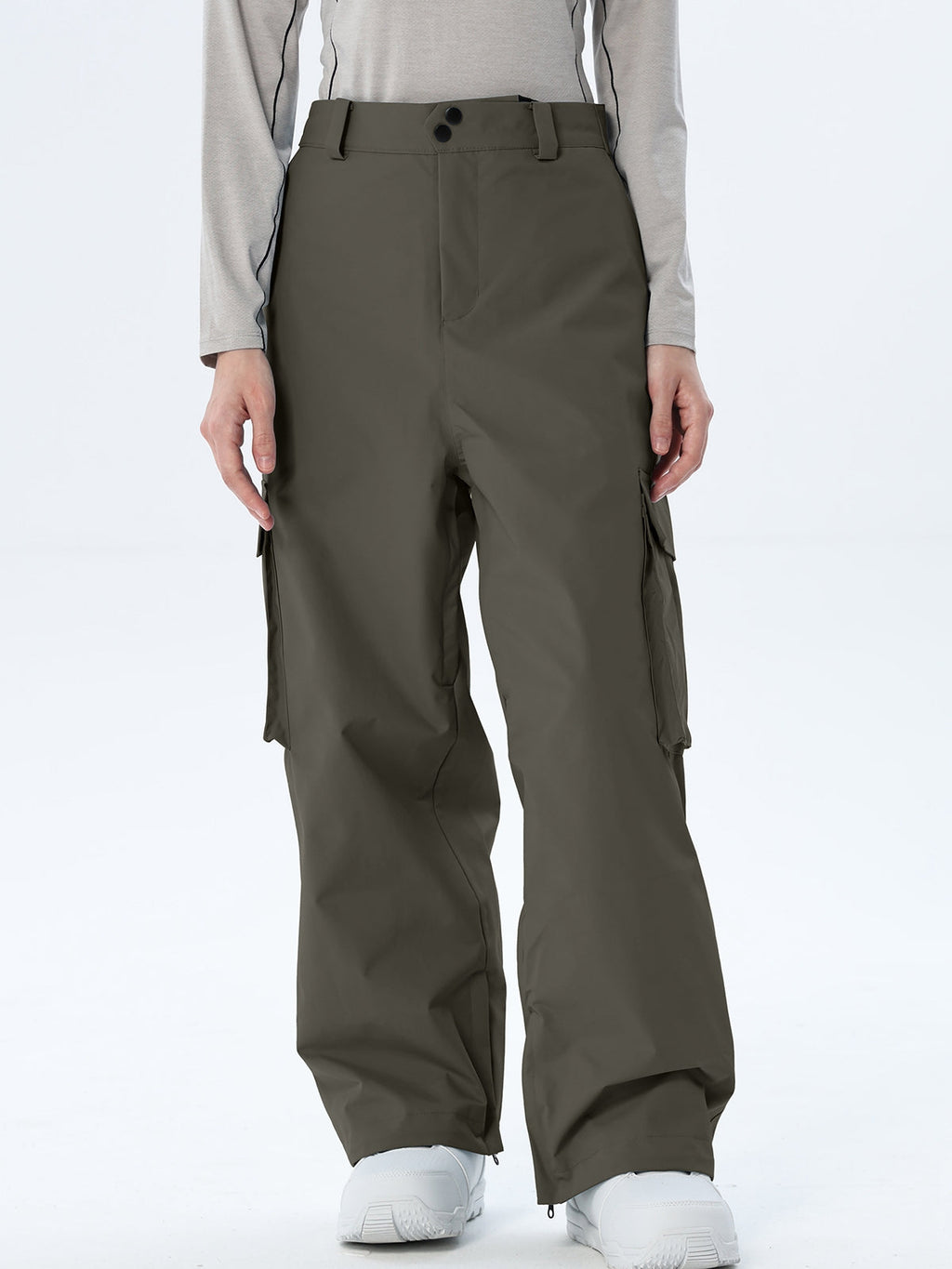 Women's Loose-Cut Ski Pants with Side Pockets