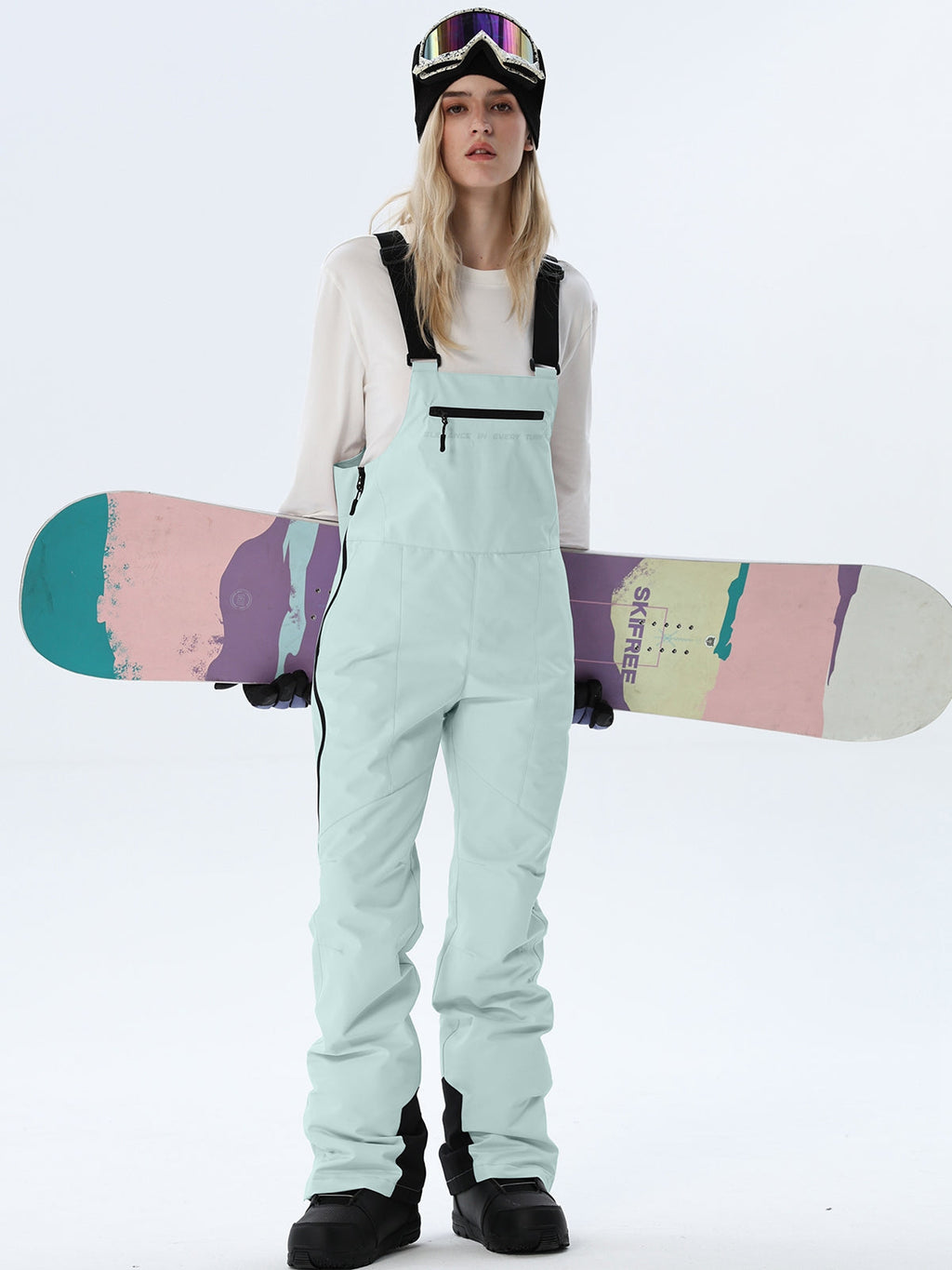 Women's Adjustable-Strap Snow Bib Overalls