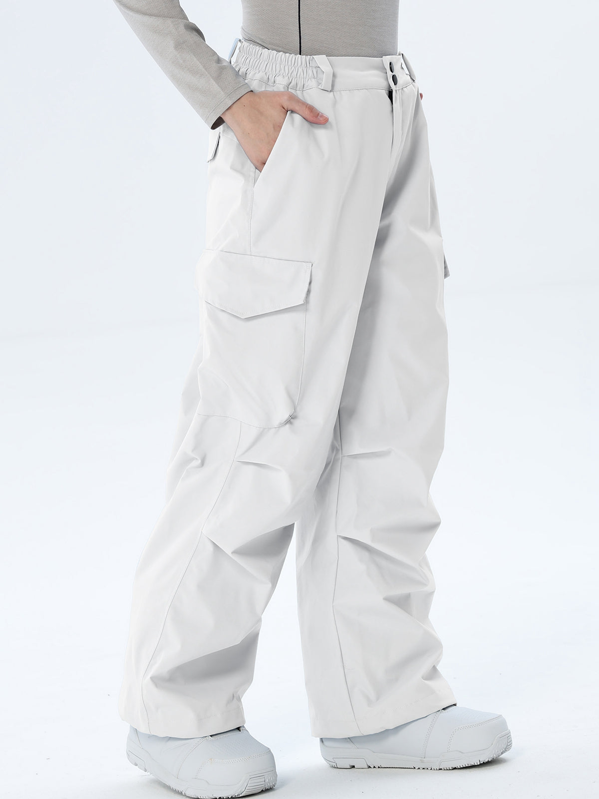 Women's Wide-Leg Cargo Snowboarding Trousers