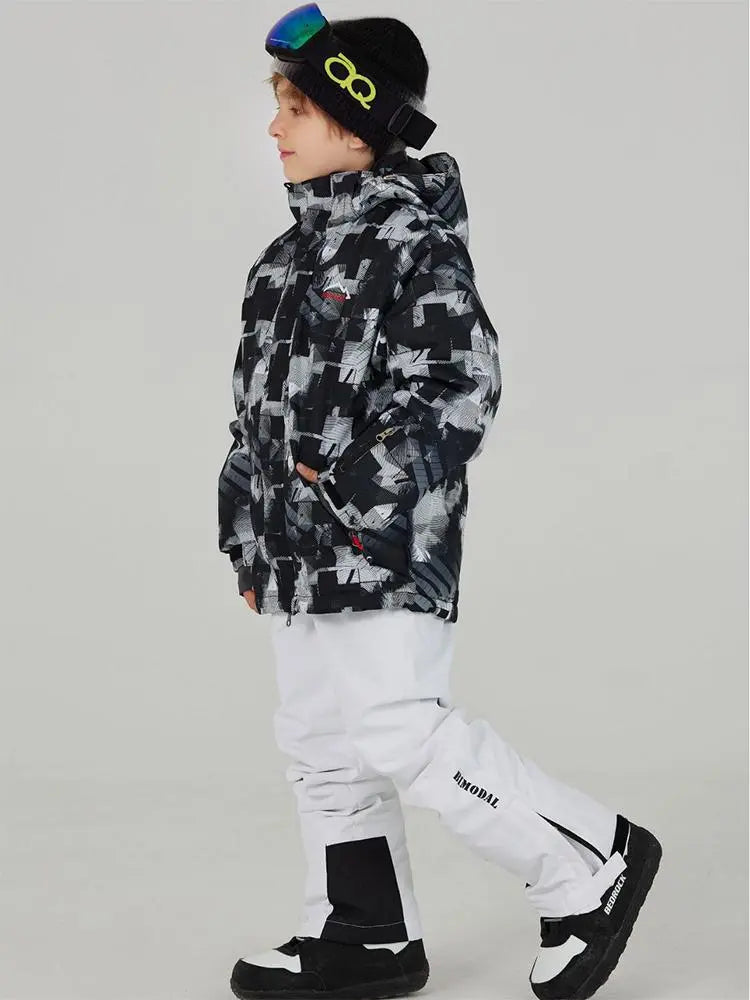 Boys Winter Snowboarding Jackets & Pants Printed Snowear