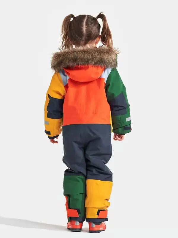 Children's Winter Ski Suit Thermal One-piece Ski Overalls