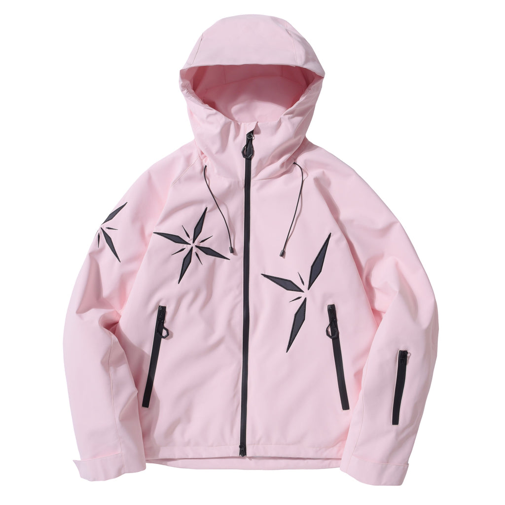 Women's Snowflake-Appliqué Winter Ski Jacket
