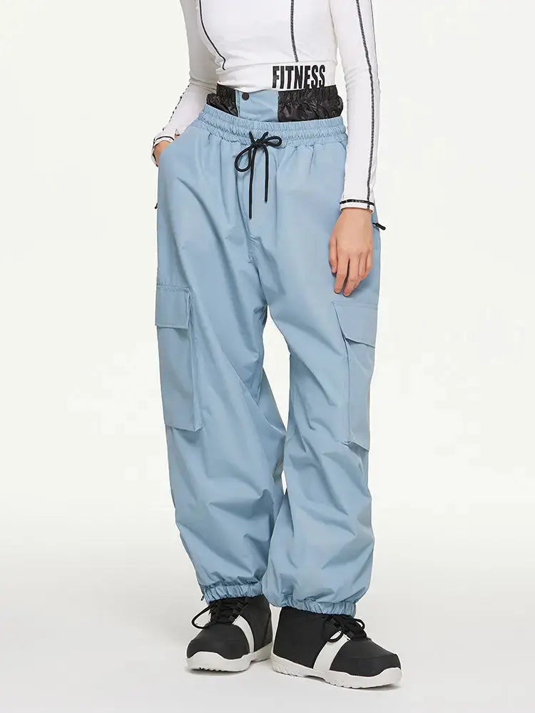 Female Versatile Snow Pants Insulated Baggy Snow Pants