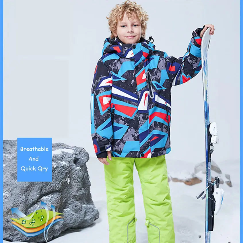 HOTIAN Boys Ski Snow Coat Snowboard Jacket