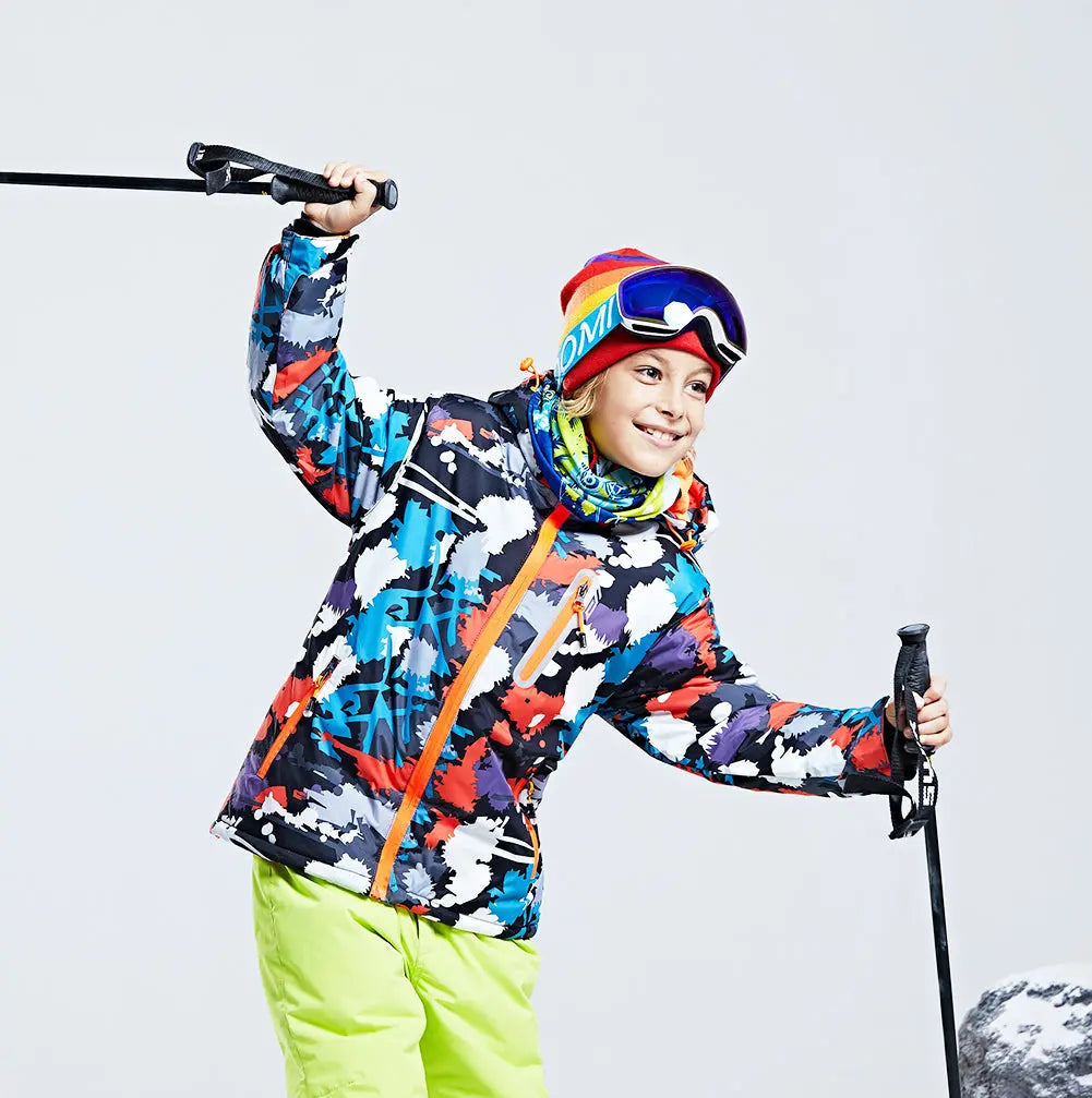 Boys Waterproof Windproof Snowboard Ski Jacket