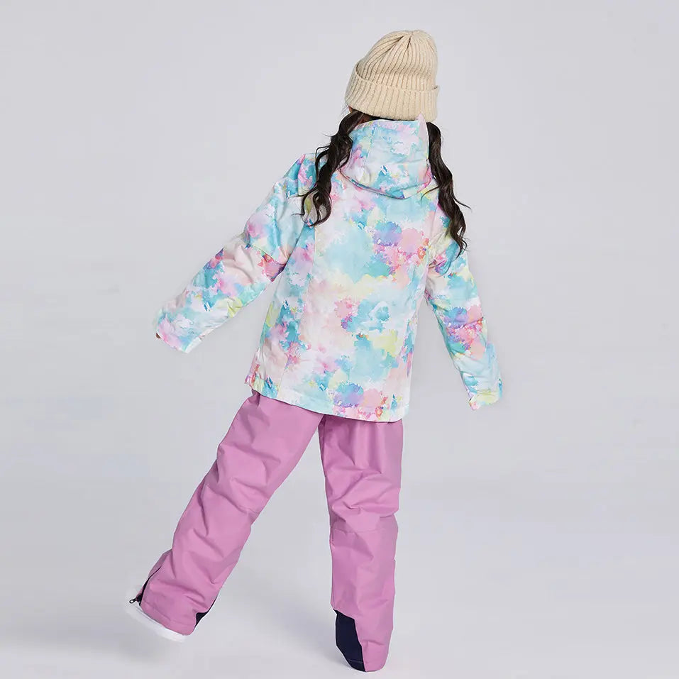 Girls Colorful Winter Warm Snowboard Ski Jacket