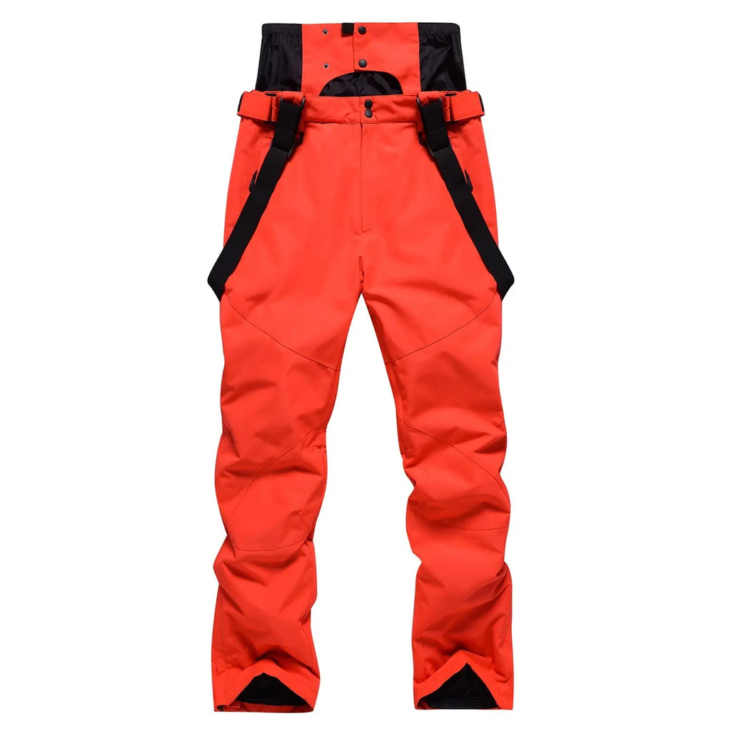 Solid Color Unisex Detachable Ski Bibs & Pants Windproof Outdoor Pants