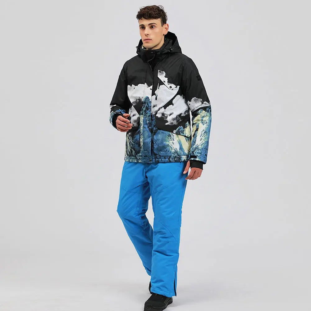 Hotian Men Insulated Snow Skiing Snowboarding Set
