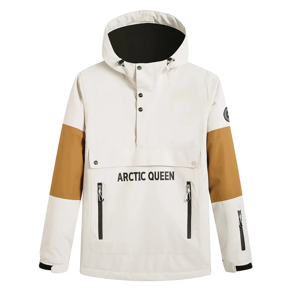 Unisex Hooded Anorak Skiing Snowboarding Insulated Jacket