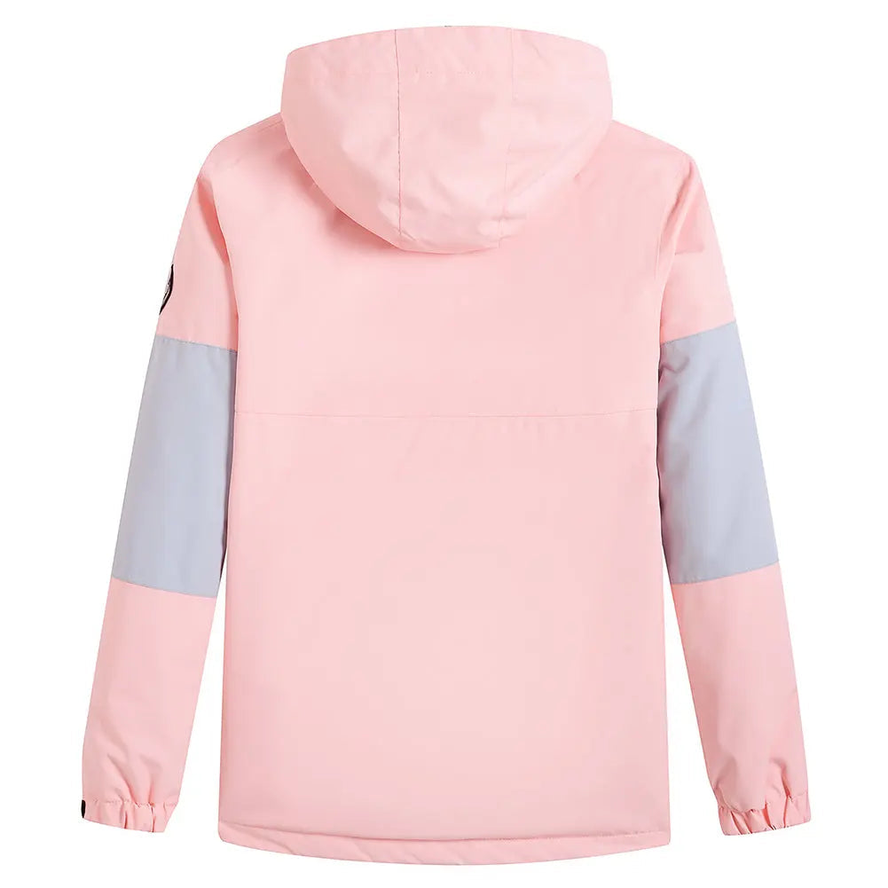 Unisex Hooded Anorak Skiing Snowboarding Insulated Jacket