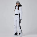 Women High Neck Hooded One Piece Ski Suits-US ONLY