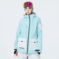 Unisex Mountain Adventure Snow Jacket Side Zipper Design Snow Coat