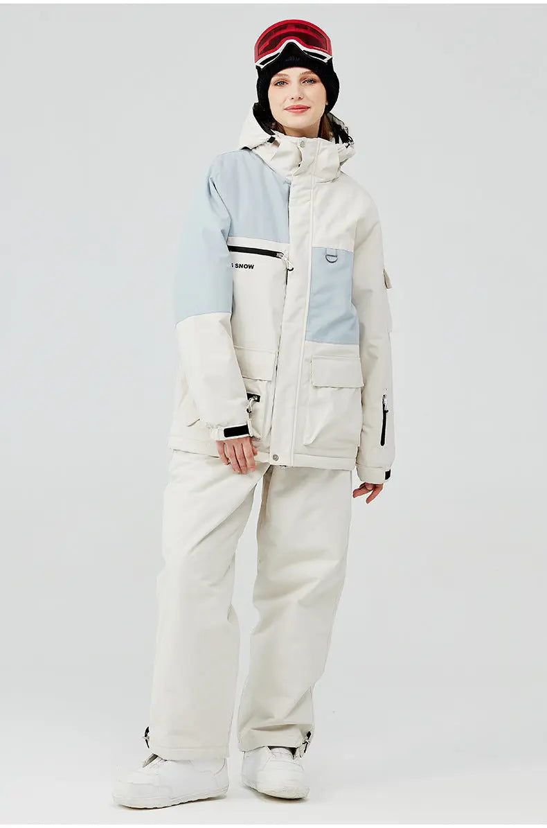 Hotian Women's Snow Jacket & Bib Pants