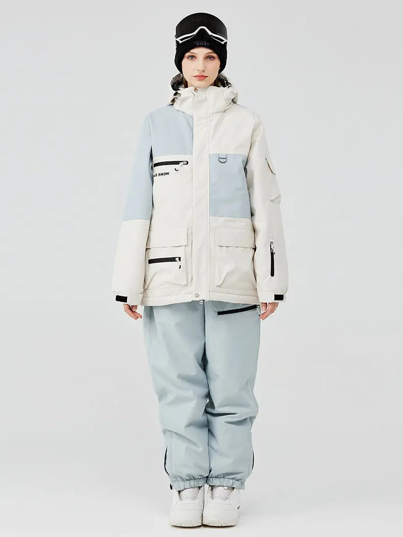 Hotian Women's Snow Jacket & Bib Pants