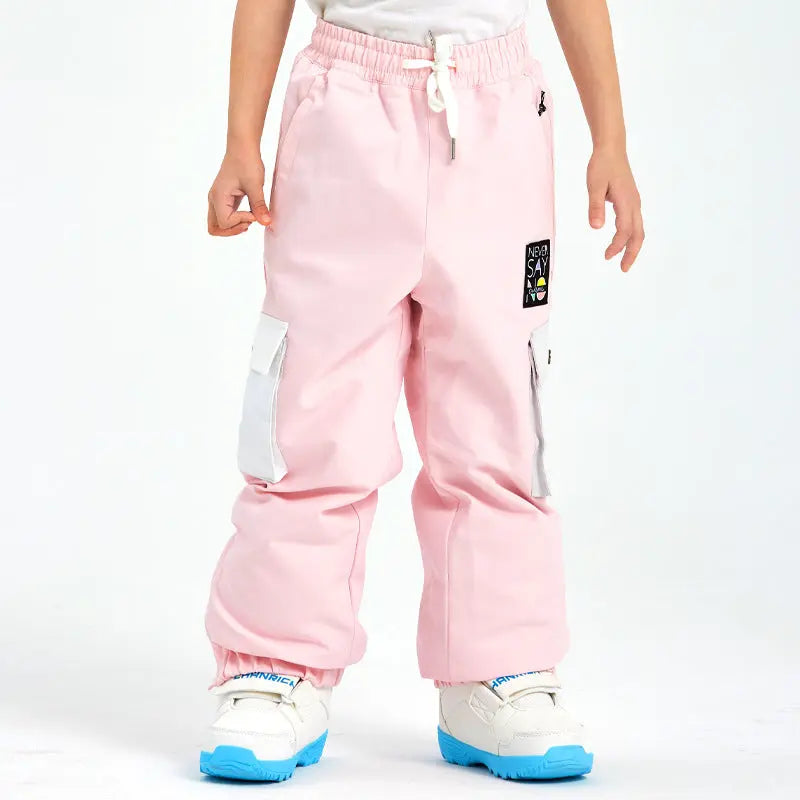 Kids Baggy Ski Snowboard Pants Insulated Sportswear