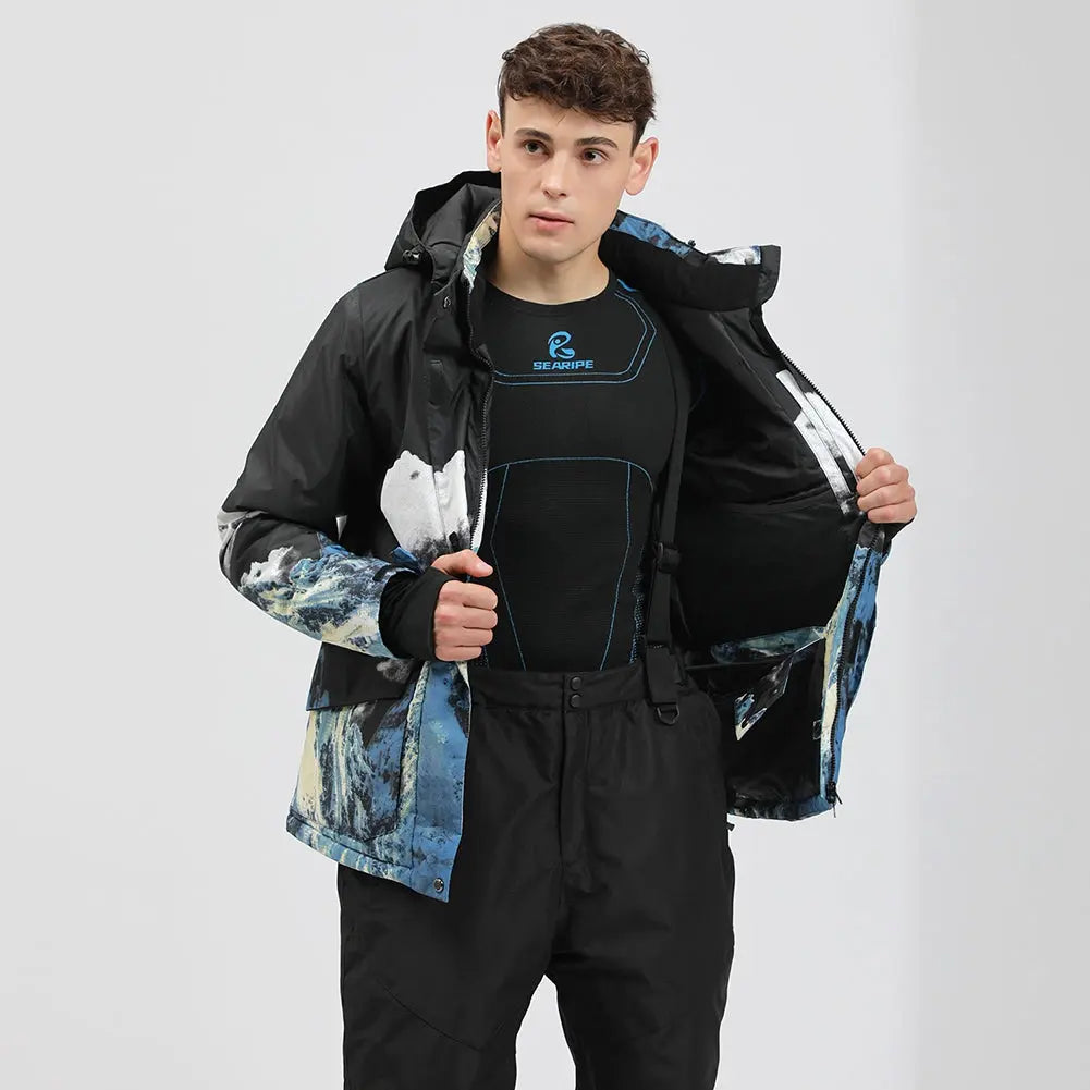 Men Insulated Snowboarding Snow Shell Jacket