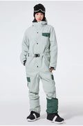 Unisex One Piece Snow Suit Winter Insulated Skiwear