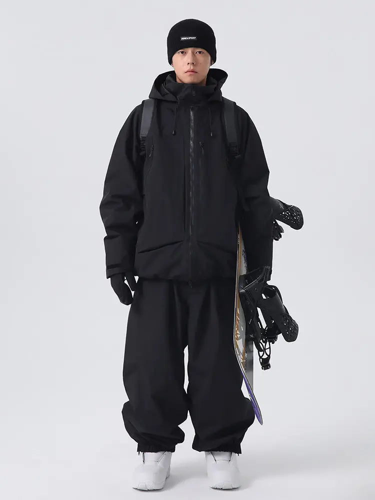 Men's Winter Essential Snow Suits Baggy Style Snowboarding Outwear