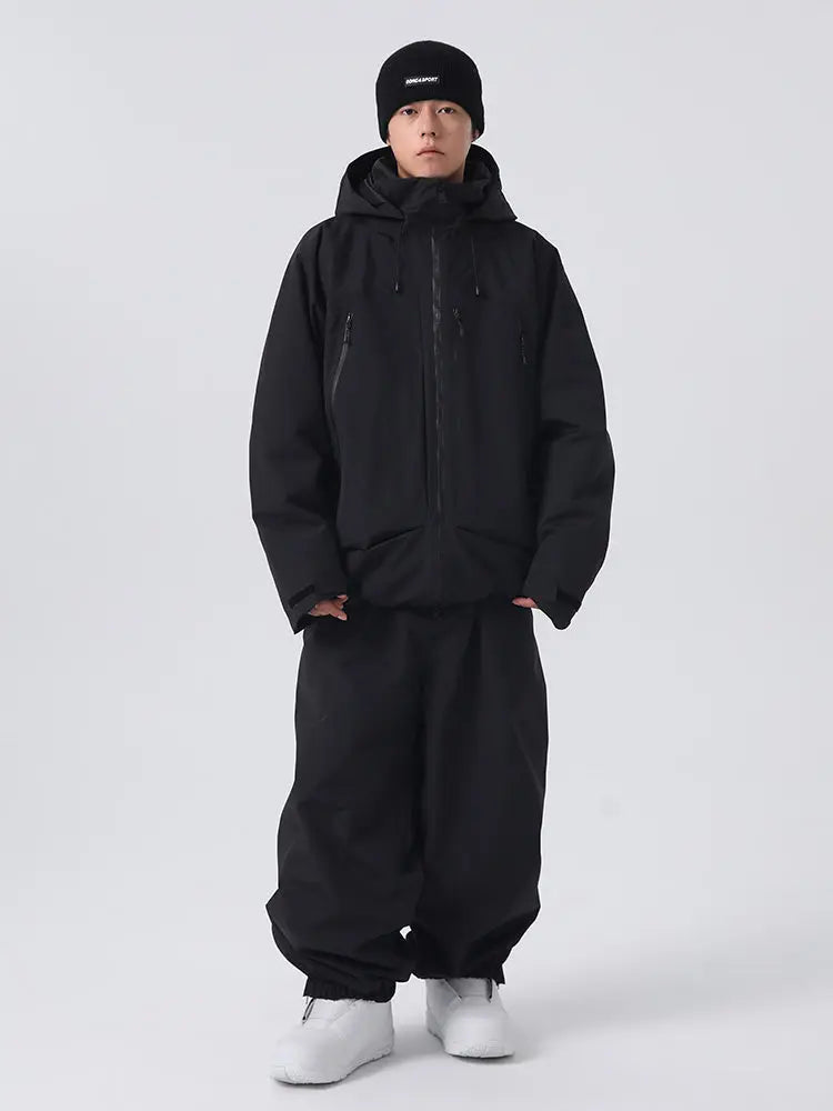 Men's Winter Essential Snow Suits Baggy Style Snowboarding Outwear