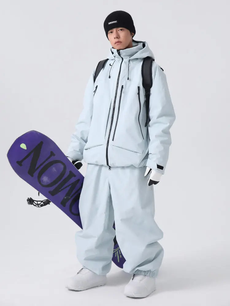 Men's Winter Essential Snow Suits Baggy Style Snowboarding Outwear