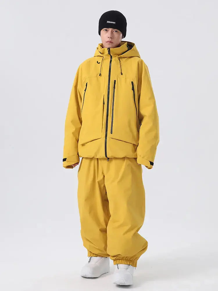 Men's Winter Essential Snow Suits Baggy Style Snowboarding Outwear