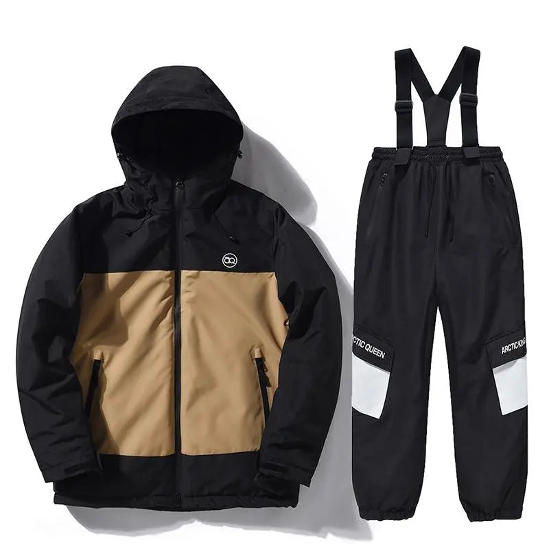 Boys & Girls Ski Outfits Kids Outdoor Snowboard Jacket & Bibs