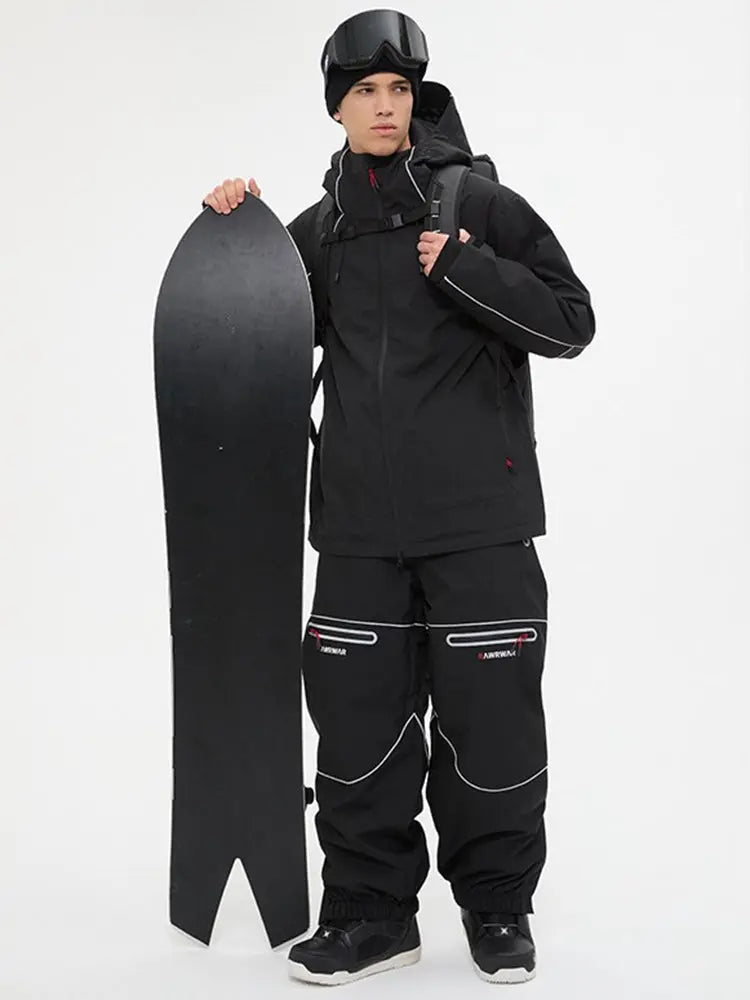 Unisex 3L Hard Shell Ski Suit Set Winter Jacket & Pants