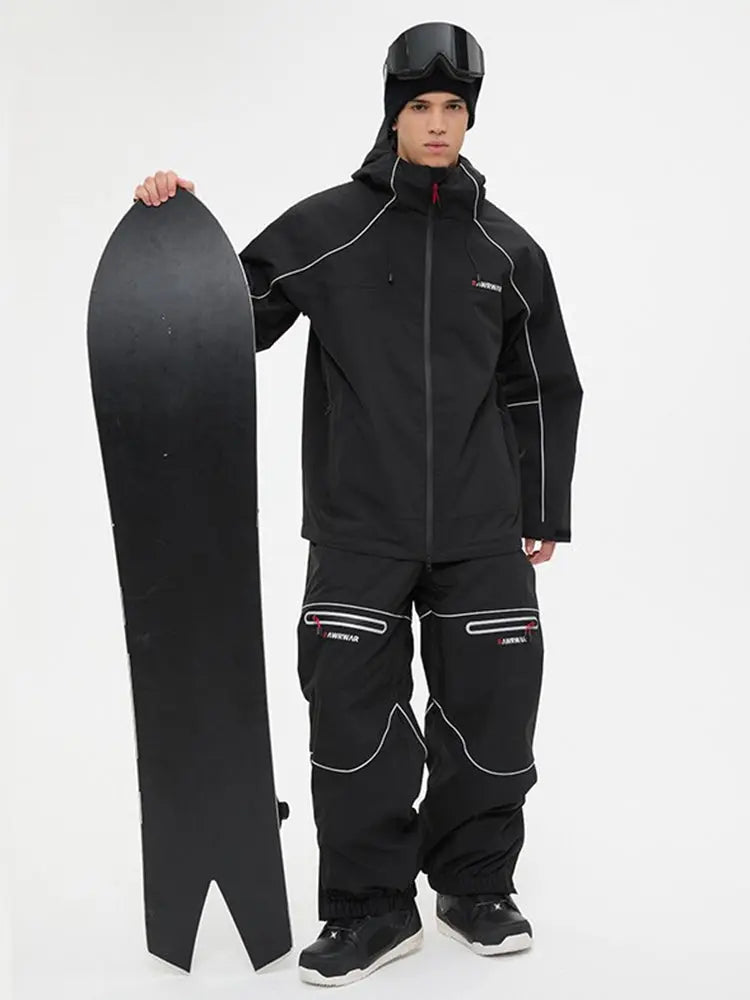 Unisex 3L Hard Shell Ski Suit Set Winter Jacket & Pants