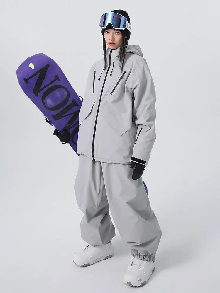 Unisex Cargo Ski Suits Women's Unique Baggy Snow Clothing