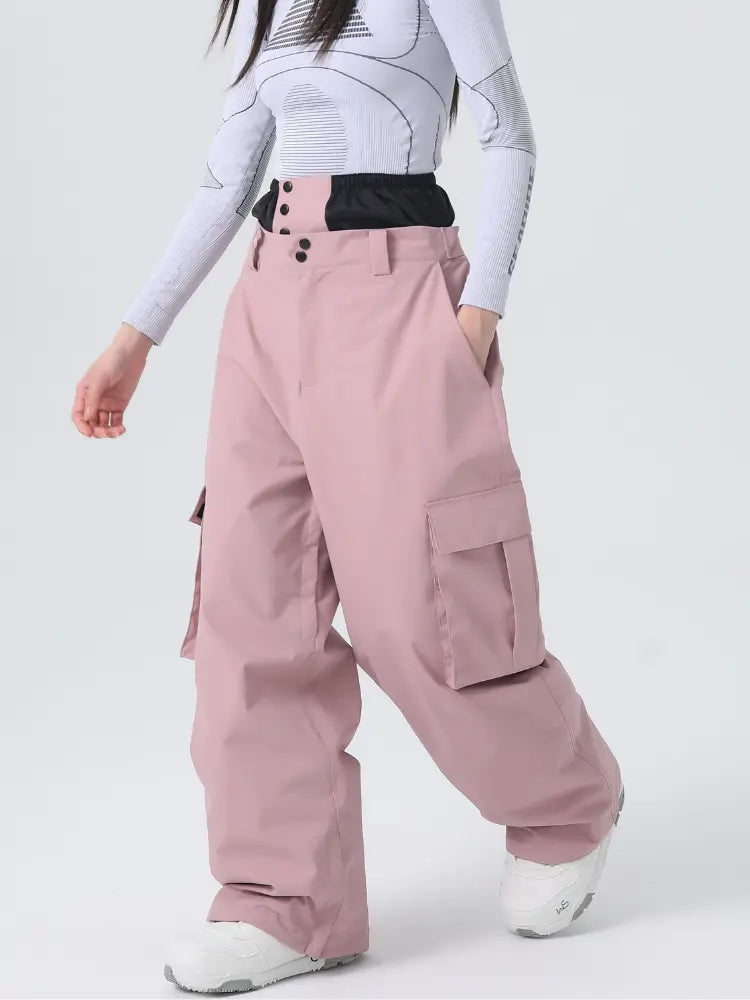 Unisex Insulated 3L Baggy Cargo Snow Pants