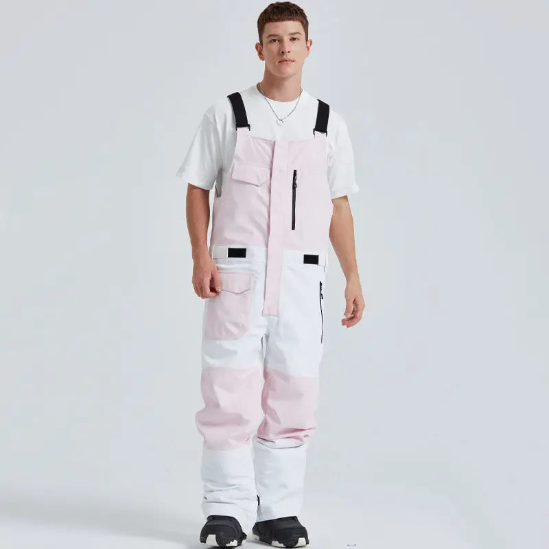 Winter Couple Style Snow Bibs Pants